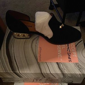 Jeffrey Campbell Civil Pearly Heeled Tassel Loafer